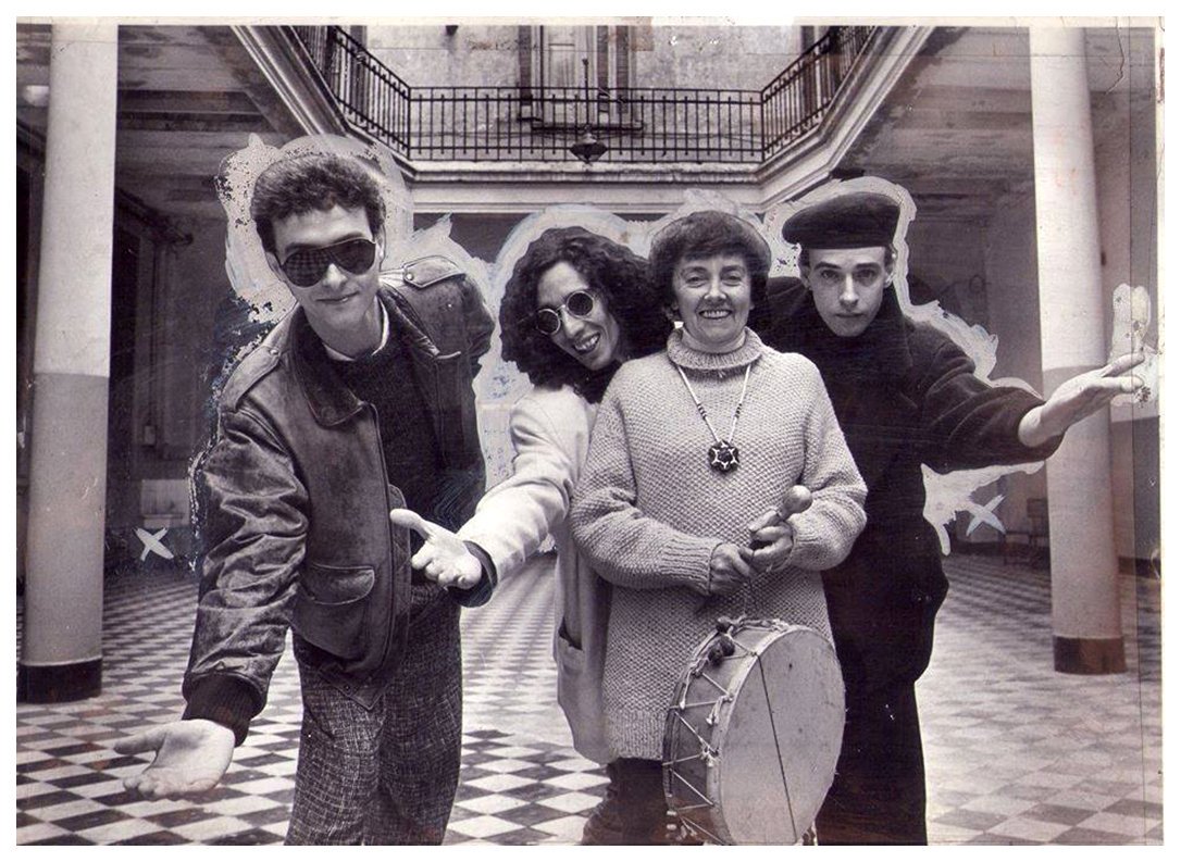 Pedro Aznar, Fito Paez y Gustavo Cerati junto a Leda Valladares